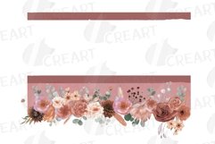 Sunburnt summer color flowers and eucalyptus branches vector Product Image 2