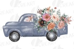 Summer blush sunburnt flower and eucalyptus pickup trucks Product Image 11