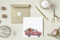 Summer blush sunburnt flower and eucalyptus pickup trucks Product Image 7