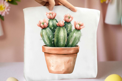 Watercolor Summer Cactus Clipart Product Image 2