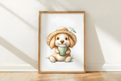 Watercolor Summer Dogs Clipart Product Image 3
