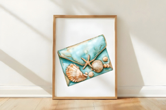 Watercolor Summer Envelope Clipart Product Image 3