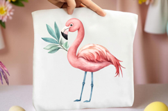 Watercolor Summer Flamingo Clipart Product Image 2