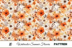 Watercolor Wildflower Digital Paper | Colorful Washes Product Image 3