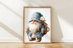 Watercolor Summer Gnome Clipart Product Image 2