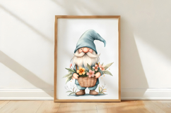 Watercolor Summer Gnome Clipart Product Image 3