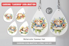 Earring Teardrop Hat Summer Product Image 1