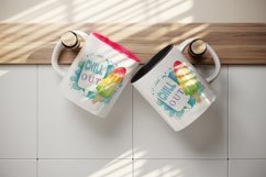 Ice Cream - Chill Out mug, cup wrap sublimation design png Product Image 5
