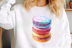 Watercolor Summer Macaron Clipart Product Image 2
