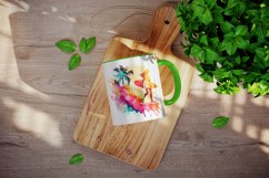 Summer surfing mug, cup wrap sublimation design png Product Image 3