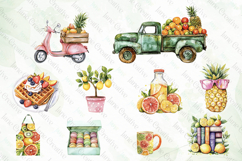 Watercolor Summer Vibe Clipart Bundle Product Image 4