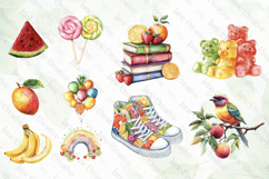 Watercolor Summer Vibe Clipart Bundle Product Image 3