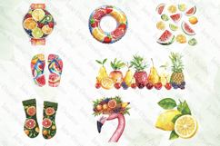 Watercolor Summer Vibe Clipart Bundle Product Image 2