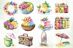 Watercolor Summer Vibe Clipart Product Image 2