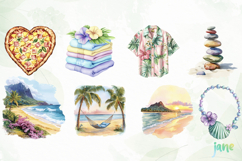 Watercolor Summer Vibe Clipart Product Image 7
