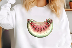 Watercolor Summer Watermelon Clipart Product Image 2