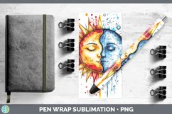 GorgeousWatercolor Pen Wrap design.