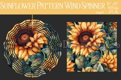 Sunflower Wind Spinner, Sunflower Pattern Wind Spinnner, d8 Product Image 1