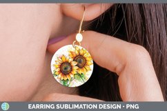 GorgeousWatercolor Round Earrings design.