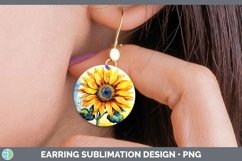 GorgeousWatercolor Round Earrings design.
