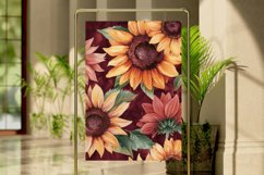 Watercolor Sunflower Digital Paper Bundle Product Image 4