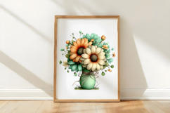 Watercolor Sunflower Summer Clipart Product Image 3