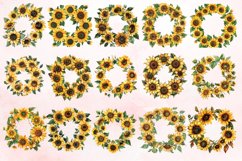 Watercolor Sunflowers Clipart Bundle Product Image 3