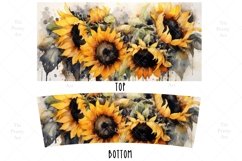 Sunflowers Tumbler Wrap, 40 oz tumbler wrap, Watercolor Sunflowers Tumbler Wrap, Watercolor Sunflowers Png