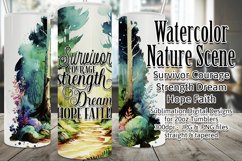 Survivor Courage Strength Dream Hope Faith Tumbler Design Product Image 1