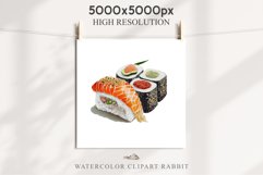 Watercolor Sushi Japanese Food Asian Fish Onigiri Clipart PNG Transparent Print for invitation t-shirt designs sublimation designs tumbler kids printable Japanese food png, sublimation, fish sushi clipart, rice clip art, asian vegetables Kimchi Bulgogi