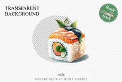 Watercolor Sushi Japanese Food Asian Fish Onigiri Clipart PNG Transparent Print for invitation t-shirt designs sublimation designs tumbler kids printable Japanese food png, sublimation, fish sushi clipart, rice clip art, asian vegetables Kimchi Bulgogi