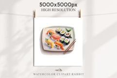 Watercolor Sushi Japanese Food Asian Fish Onigiri Clipart PNG Transparent Print for invitation t-shirt designs sublimation designs tumbler kids printable Japanese food png, sublimation, fish sushi clipart, rice clip art, asian vegetables Kimchi Bulgogi