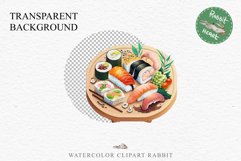 Watercolor Sushi Japanese Food Asian Fish Onigiri Clipart PNG Transparent Print for invitation t-shirt designs sublimation designs tumbler kids printable Japanese food png, sublimation, fish sushi clipart, rice clip art, asian vegetables Kimchi Bulgogi