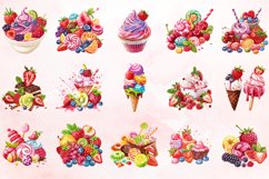 Watercolor Sweet Flavours Clipart Bundle Product Image 2