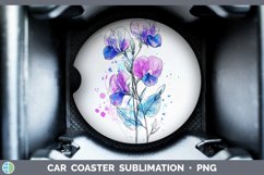 GorgeousWatercolor Car Coaster design.