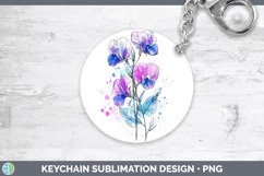 GorgeousWatercolor Keychain design.
