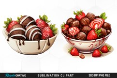 Watercolor Sweet Valentines Day Illustration Clipart Product Image 1