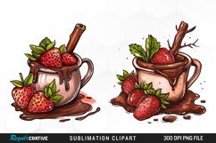 Watercolor Sweet Valentines Day Clipart Bundle Product Image 2