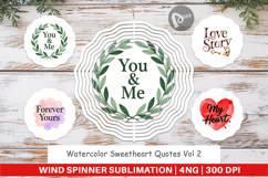 Sweetheart Quotes Wind Spinner Product Image 1