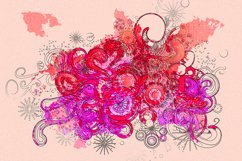 Digital paint background with swirls Product Image 3