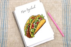 Watercolor Tacos Sublimation Clipart Bundle Product Image 4