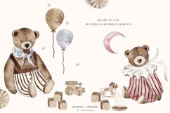 Vintage Bear Childhood - Watercolor Baby Collection Set Product Image 6