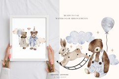 Vintage Bear Childhood - Watercolor Baby Collection Set Product Image 4