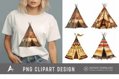 Watercolor Teepee Clipart Product Image 1