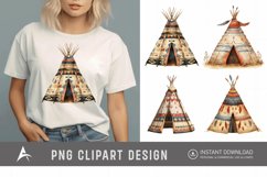 Watercolor Teepee Clipart Product Image 1