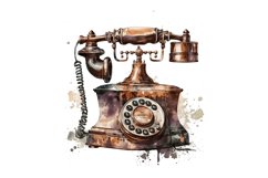 clipart bundle,junk journal,commercial use,watercolor clipart,scrapbooking ephemera,vintage telephone png,telephone bundle png,vintage telephone clipart,watercolor telephone png,vintage telephone illustration,watercolor telephone clipart,watercolor teleph