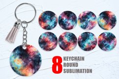 Watercolor Galaxy Space Keychain | Keyring Product Image 1