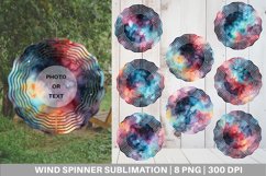 Wind Spinner Watercolor Galaxy Space | Sublimation Spinner Product Image 1