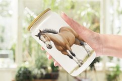 Watercolor Horse Glass Can Wraps Product Image 2