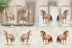 Watercolor Horse Glass Can Wraps Product Image 6